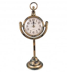 GOLD INDUSTRIAL TABLE CLOCK