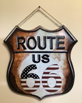 ROUTE 66 METAL SIGN