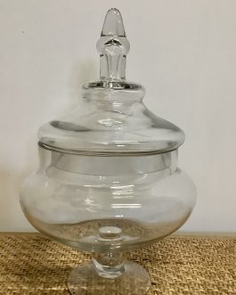 GLASS APOTHECARY JAR