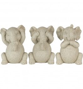 SET OF THREE MINI ELEPHANTS