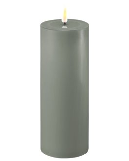 DELUXE HOMEART LED CANDLE 7.5 X 20CM SALVIE GREEN