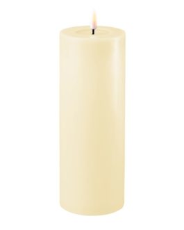 DELUXE HOMEART LED CANDLE 7.5 x 20CM CREAM