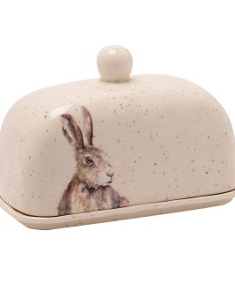 HARE BUTTER DISH