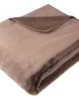 SUPER COSY COFFEE BROWN THROW