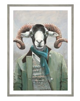 DRESSED RAM FRAMED CANVAS PICTURE
