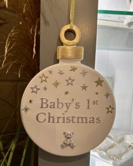 FIRST CHRISTMAS BAUBLE PLAQUE