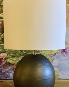 LARGE BLACK TABLE LAMP AND SHADE