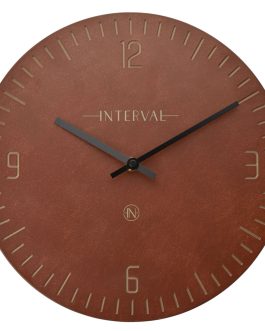 OXBLOOD RED WALL CLOCK 30cm